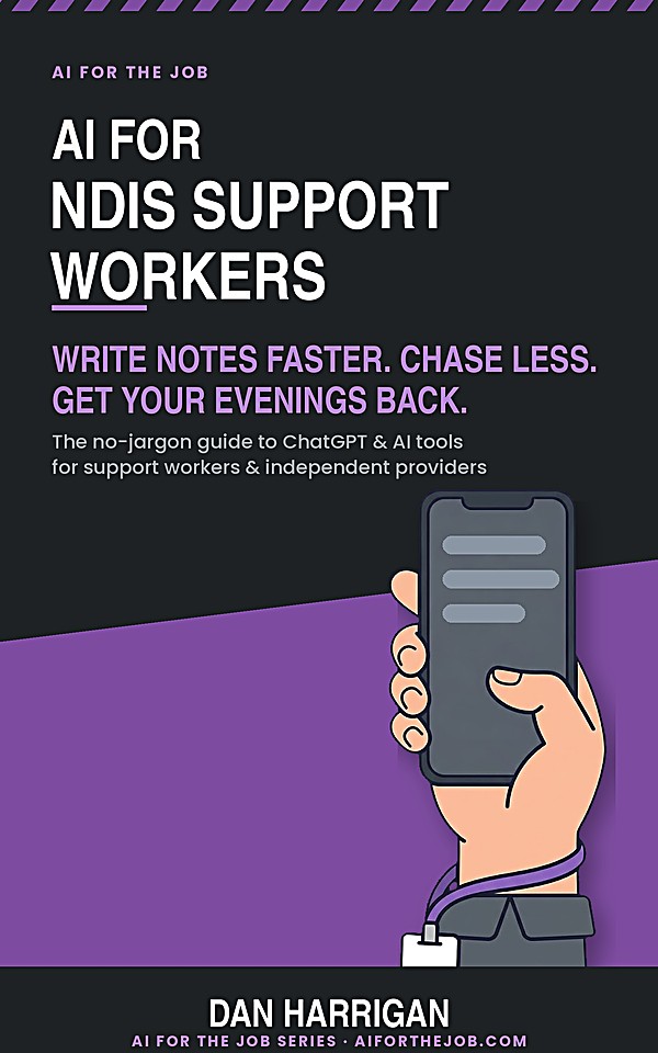 AI for NDIS Support Workers book cover
